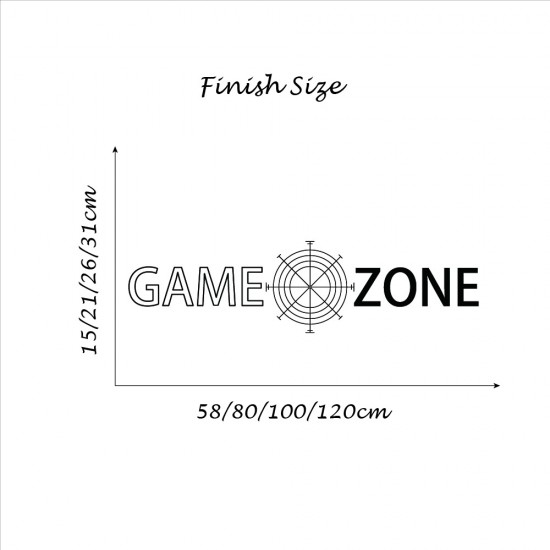 Game Zone Muursticker