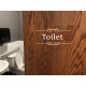 Gepersonaliseerd Kamer Sticker Toilet WC Sticker 