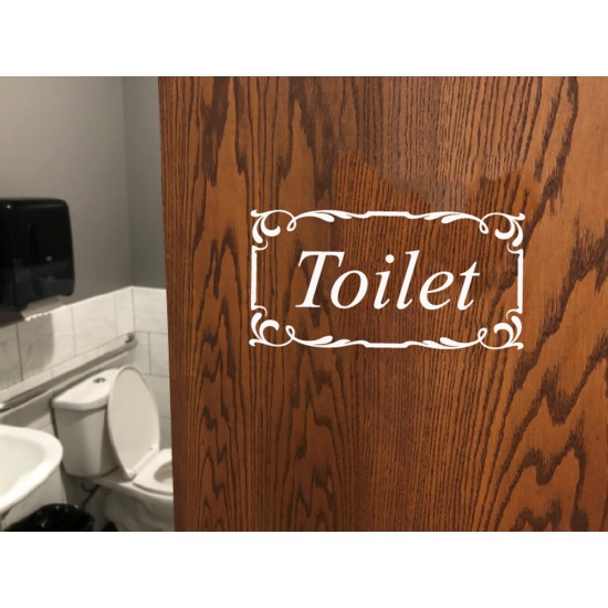 Gepersonaliseerd Toilet WC Sticker voor Muur Deur