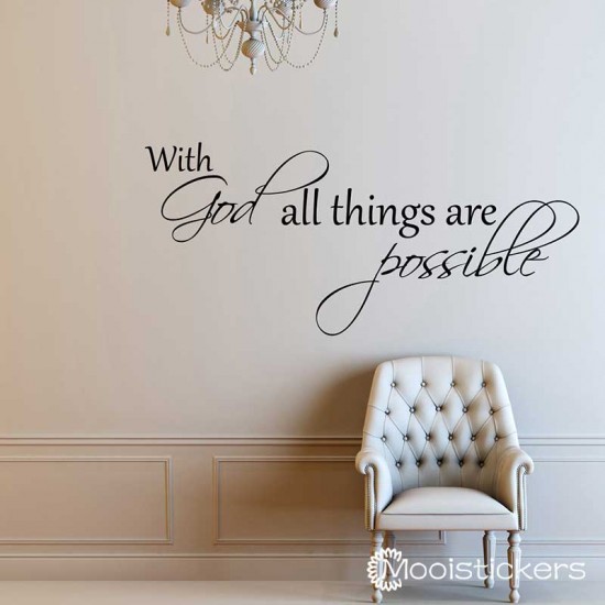  With God All Things Are Possible