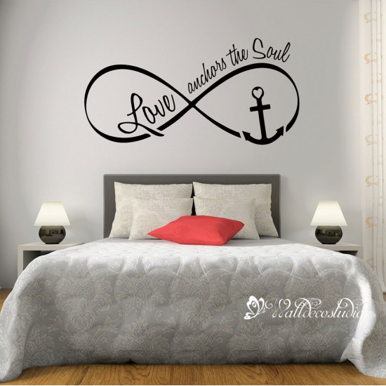 Love Anchors the Soul Tekst Sticker